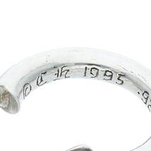 クロムハーツ Chrome Hearts HOOP PLAIN/プレーンフープ シルバーピアス 中古 OS06_画像3