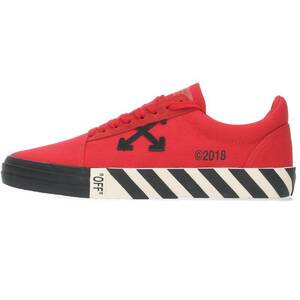 オフホワイト OFF-WHITE OMIA085R198000162000 サイズ:44 アローパッチ装飾ローカットスニーカー 中古 BS99