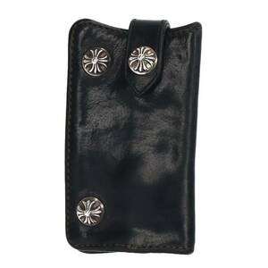 クロムハーツ Chrome Hearts KEY CASE/キーケース クロスボタンレザーキーケース 中古 SS07