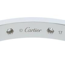 カルティエ Cartier LOVE BRACELET PAVE DIAMONDS/ラブブレス サイズ:17 K18WG PAVEダイヤ ラブブレスレット 中古 GZ11_画像3