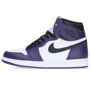 ナイキ NIKE AIR JORDAN 1 RETRO HIGH OG COURT PURPLE 555088-500 27.5cm エア ジョーダン1レトロハイオージースニーカー 中古 SB01