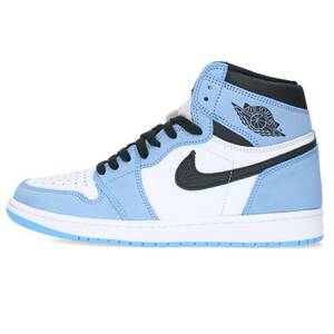 ナイキ NIKE AIR JORDAN 1 RETRO HIGH OG UNIVERCITY BLUE 555088-134 27.5cm エアジョーダンワンハイスニーカー 中古 SB01