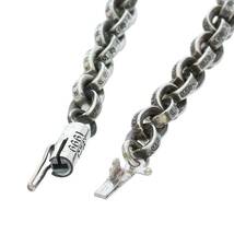 クロムハーツ Chrome Hearts PAPER CHAIN 18/ペーパーチェーン18inch サイズ:18inch シルバーネックレス 中古 GZ11_画像5