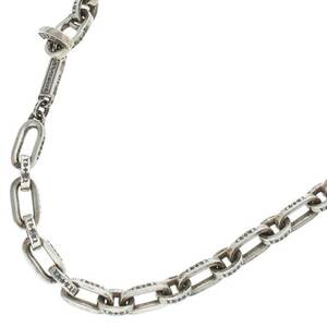 クロムハーツ Chrome Hearts PAPER E CHAIN 20/ペーパーEチェーン20inch サイズ:20inch シルバーネックレス 中古 GZ11