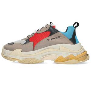 バレンシアガ BALENCIAGA TRIPLE S TRAINERS サイズ:42 トリプルエスレースアップスニーカー 中古 BS99