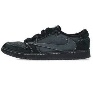 ナイキ NIKE トラヴィススコット AIR JORDAN 1 LOW OG BLACK PHANTOM DM7866-001 28.5cm エアジョーダン1レトロスニーカー 中古 BS55