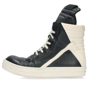 リックオウエンス Rick Owens GEOBASKET サイズ:42 ジオバスケットレザーハイカットスニーカー 中古 SB01