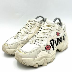 J @ 22年製 '洗礼されたデザイン' PUMA プーマ PULSAR WEDGE LOGO パルサーウェッジ LOW CUT スニーカー 23cm 婦人靴 シューズ 392709-01