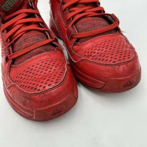F @ 14年製 '洗礼されたデザイン' NIKE ナイキ D LILLARD リラード LOW CUT バスケットボール シューズ 27.5cm メンズ 靴 RED 赤系 S85164の画像4