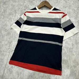 D@ 18SS '洗礼されたデザイン' relume JOURNAL STANDARD ジャーナルスタンダード 半袖 COTTON ボーダー柄 Tシャツ / カットソー L トップス