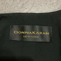 F ▼ 洗練されたデザイン!! '米国製' DONNA KARAN NEWYORK ダナキャラン USA製 ストレッチ素材 長袖 ワンピース トップス 婦人服 BLK_画像7