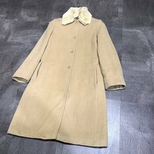 F ▼ 洗練されたデザイン!! 'カシミヤ混' MAX&Co classics マックスアンドコー イタリア製 ステンカラーコート size:38 アウター beige