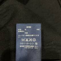 J▼ 洗練されたデザイン!! '履き心地抜群' Ralph Lauren ラルフローレン 牛革 ウール100% ミニスカート size:0 子供服 女の子 ボトムス BLK_画像8