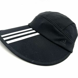 @ 21年製 '人気モデル' adidas アディダス UV CAP 調整可能 サンバイザー 帽子 キャップ sizeF 54~57cm レディース 婦人用 BLACK FM2320