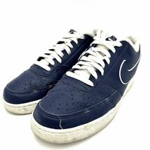 A @ 22年製 '人気モデル' NIKE ナイキ Court Vision Low コードビジョン LOW CUT スニーカー 28cm メンズ 靴 シューズ 紺系 DR9514-400_画像1