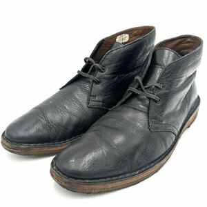 I @ 極上レザー使用 '人気モデル' Clarks originals クラークス 本革 LEATHER チャッカーブーツ 革靴 US7.5 25.5cm メンズ 紳士靴 シューズ