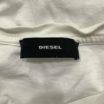 FF ▼ 都会のカジュアルウェア '着心地抜群' DIESEL ディーゼル ロゴプリント コットン100% 長袖 Tシャツ / カットソー size:M レディース_画像6