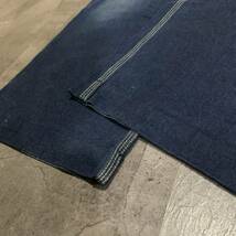 X ▼ 履き心地抜群!! '日本製' Polo Jeans Company Ralph Lauren ラルフローレン ボタンフライ インディゴ ワイド デニムパンツ size:30_画像5