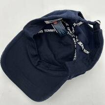 @ 人気モデル '洗礼されたデザイン' TOMMY JEANS トミー ジーンズ COTTON ストラップバッグ コーデュロイ キャップ 帽子 0S レディース _画像6