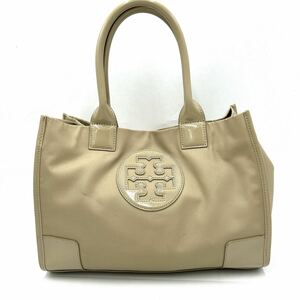 @人気モデル '高級感溢れる' Tory Burch トリーバーチ 高品質 ビッグロゴ入り トートバッグ 手提げ 肩掛け鞄 ハンドバッグ 婦人鞄 ベージュ