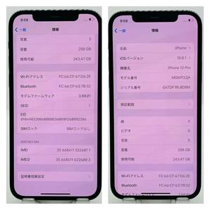 S 新品電池 iPhone 12 pro グラファイト 256GB SIMフリーの画像6