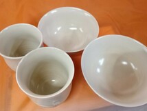 g_t T801 ☆たち吉 橘吉 相生 夫婦揃 茶碗 湯呑み 陶器 【未使用保管品】_画像8