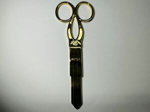 NISSAN 日産 ニッサン scissor key ハサミキー ファッションキー ブランクキー スペアキー 鍵 M253 旧車 JDM 当時物 未使用