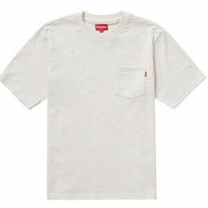 未開封 XL Supreme S/S Pocket Tee Heather Natural White