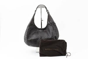 1円〜美品 BOTTEGA VENETA ボッテガヴェネタ　イントレチャート　125787　ショルダーバッグ　ブラウン