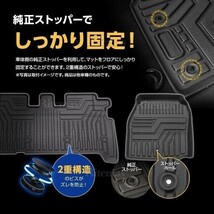 ジムニー JB23W AT車用 3D立体設計 3Dマット 3D立体マット 3D フロアマット 防水マット ラバーマット 防水 ラバー 立体カーマット 汚れ防止_画像6