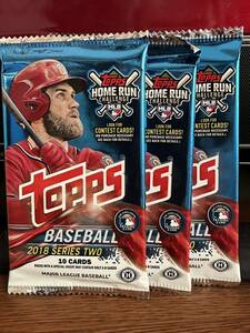 TOPPS 2018 BASEBALL シリーズ2 大谷翔平 ルーキーシーズン 未開封3パックセット