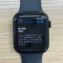 【バッテリー98％】Apple Watch SE 第2世代 GPSモデル 44mm MNK03J/A　ミッドナイトアルミニウムケース・ミッドナイトスポーツバンド_画像6