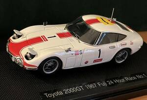 EBBRO「1/43 TOYOTA 2000GT」1967 富士24時間レース エブロ トヨタ ミニカー