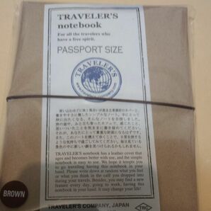 トラベラーズノート　ブラウン　パスポートサイズ