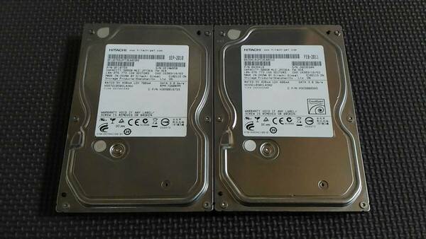 Hitachi HDS721050CLA362+HCS5C1050CLA382 SATA 500GB 2個セット 送込み即決