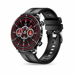 スマートウォッチ 時計ブラック NY18-BK 黒　スマートウォッチ 腕時計　タイマー　スマホ　多機能　ブラック　黒　便利機能　赤