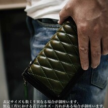 ジッパー/ラウンドファスナー/長財布/ロングウォレット/カウレザー/オイルレザー/レザーウォレット/革財布/牛革_画像9