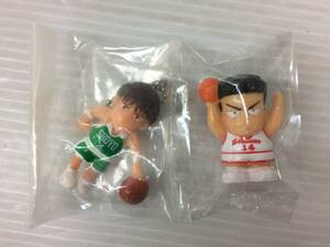 ★SLAM DUNK スラムダンク 指人形 藤真健司 ボールチェーンマスコット & 三井寿 指人形 未使用品 sytketc072637