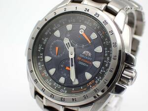 1円～☆ORIENT オリエント AT/自動巻き メンズ腕時計 M-FORCE Mフォース300 EY00-C2 CA シルバーカラー/N01939 