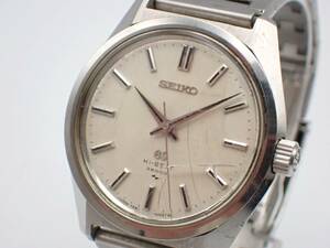 1円～☆SEIKO セイコー AT/自動巻き メンズ腕時計 GS グランドセイコー 4520-8000 ハイビート 36000 メダリオン シルバー文字盤/H0150-6-1 