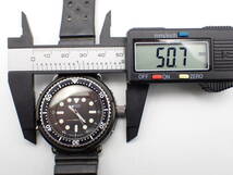 １円～☆SEIKO セイコー QZ メンズ腕時計 ハイブリットダイバー H558-5000 デジアナ 黒文字盤/N1111022_画像8