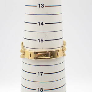 1円～☆Christian Dior クリスチャンディール QZ レディース腕時計 3021 ゴールド文字盤 ジュエリーウォッチ 2針/N141515の画像6
