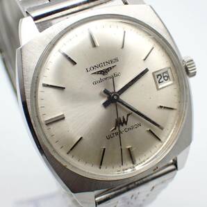 1スタ★稼働☆LONGINES ロンジン AT/自動巻き メンズ腕時計 ULTRA-CHRON ウルトラクロノ デイト シルバー文字盤/T029435/23の画像2