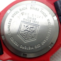 1円～★稼働品★TAG HEUER タグホイヤー フォーミュラ1 385-513/1 プロフェッショナル200M シルバー文字盤 デイト メンズ腕時計 ●N14499_画像4