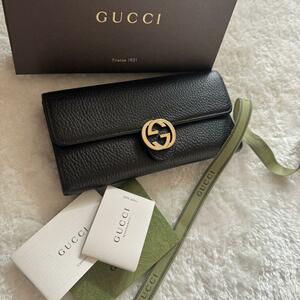 【極上美品】 128 GUCCI グッチ 2つ折り 長財布