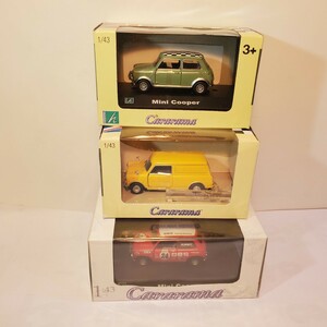 HONGWELL Cararama ホンウェル カララマ 1/43「 MINI COOPER 」緑色、赤色、黄色（ミニバン） ミニクーパー 3台セット新品未使用 167