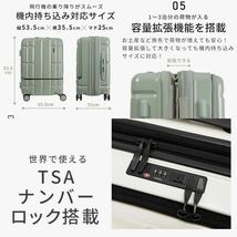 スーツケース キャリーバッグ キャリーケース フロストブラック　32リッター　機内持ち込み　TSA_画像10