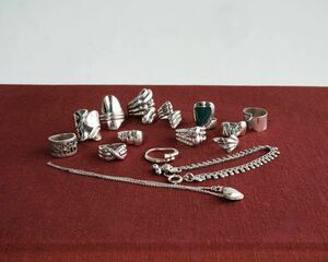 TIFFANY&Co. ティファニー 18k ヴィンテージ ネックレス ハート シルバージュエリーセット vintage 925 シルバーリング まとめ セット