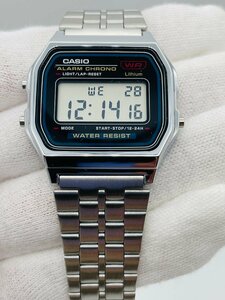 【ほぼ新品】 CASIO [カシオ import] 腕時計 A-159WA-N1DF 並行輸入品 シルバー