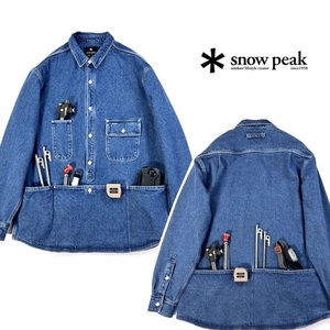 Snow Peak ◆スノーピーク◆フィールドユーティリティープルオーバー／Ｌ／デニムジャケットシャツ